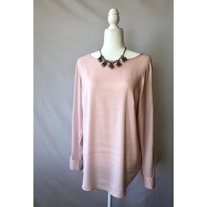Ann Taylor Blush Tunic Blouse